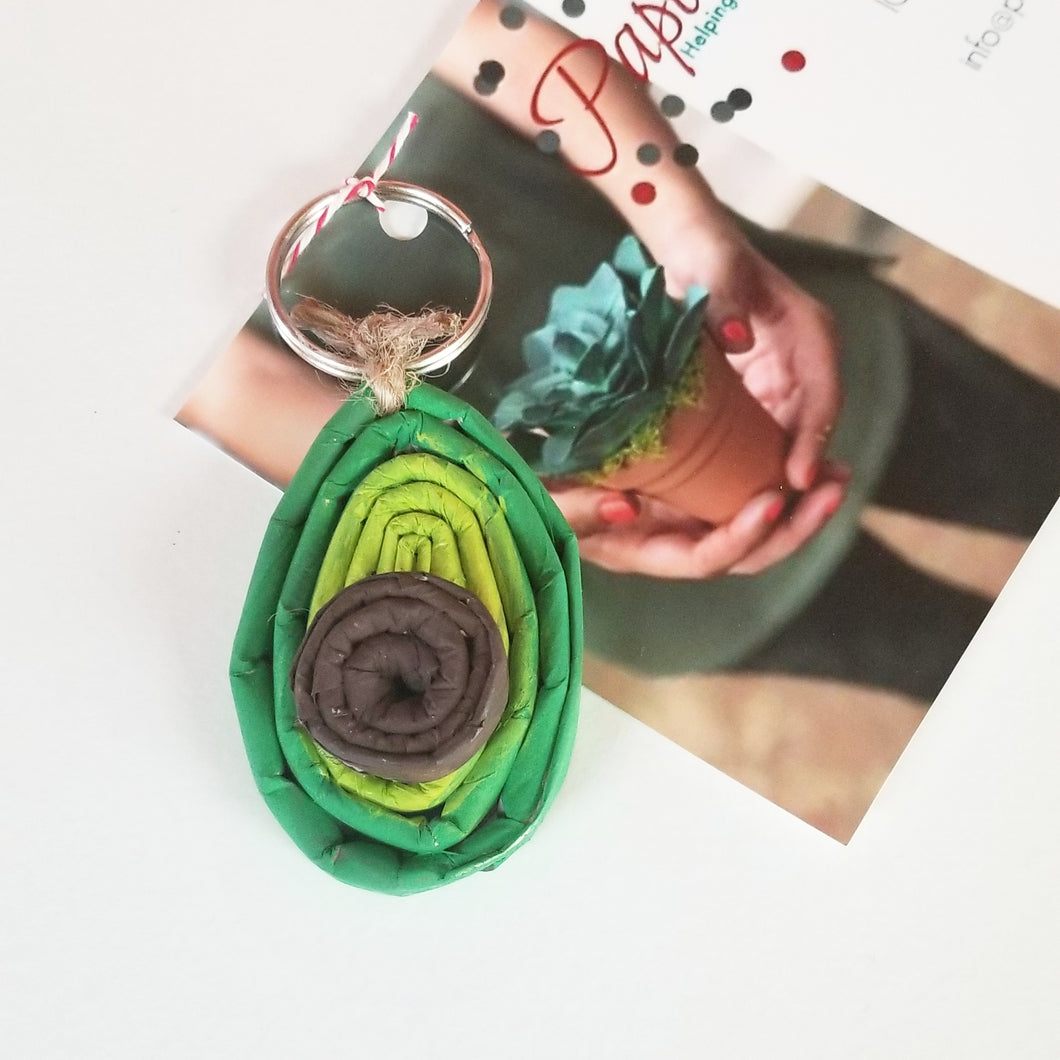 Paper in Bloom keychain